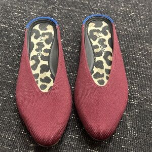 Rothy’s Burgundy Almond Mule Flats